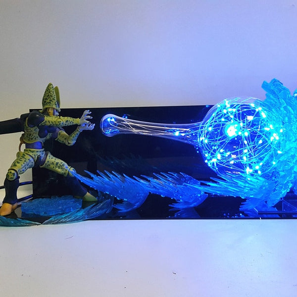 lamparas dragon ball z Goku Gohan Father Son VS Cell Kamehameha Lamp Led Lighting Dragon Ball Super Goku Cell Night Light DBZ